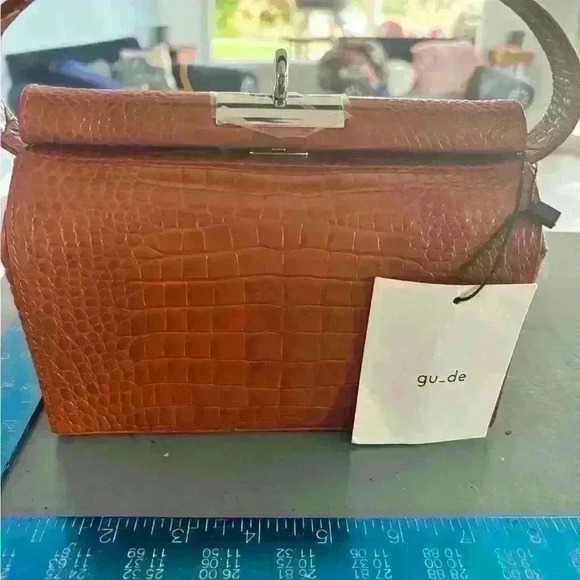 gu_de  Milky Bag.  Three Way Mock Croc Leather Handbag. NWT - Picture 10 of 13